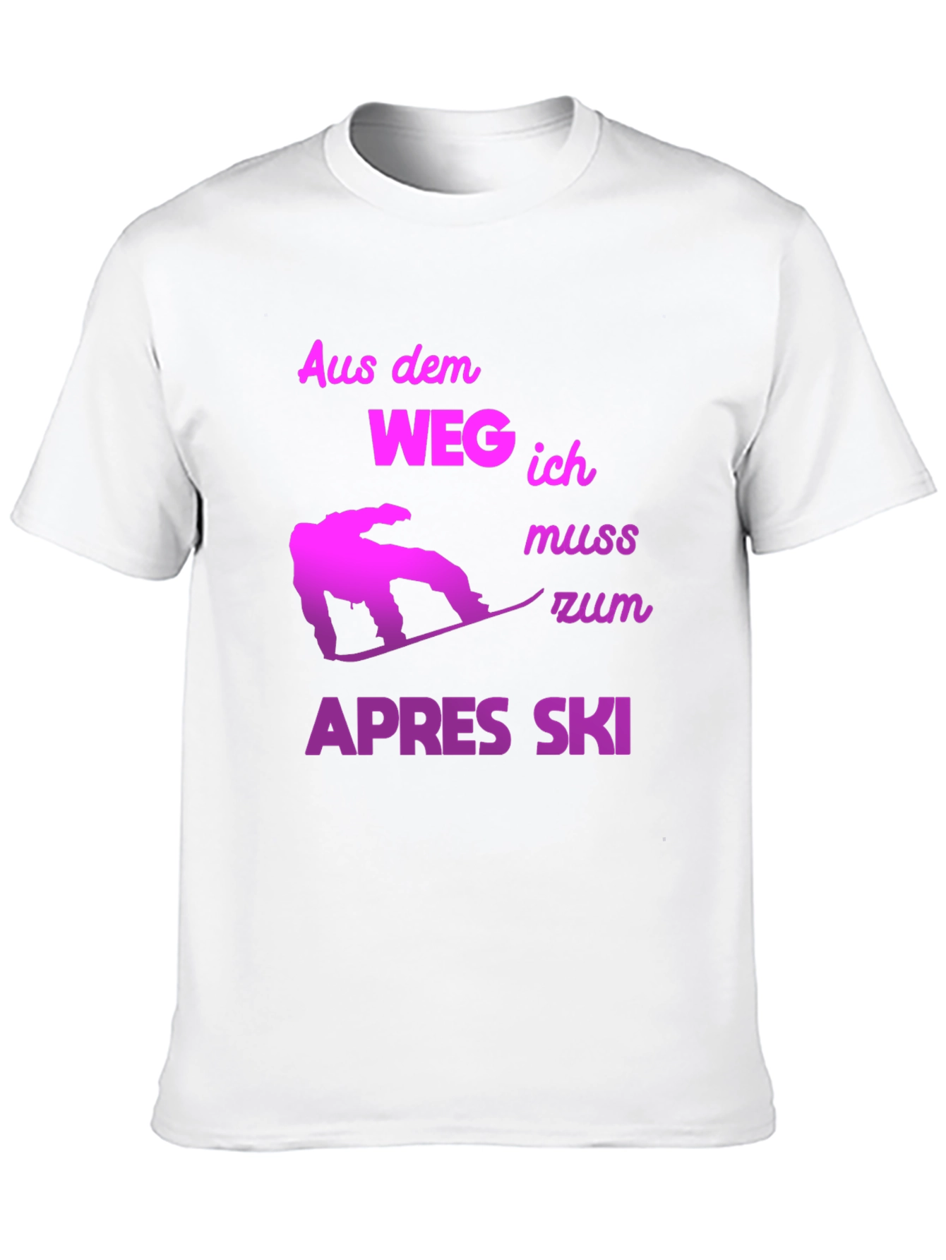 Apres Ski T-Shirt - Snowboarder Design