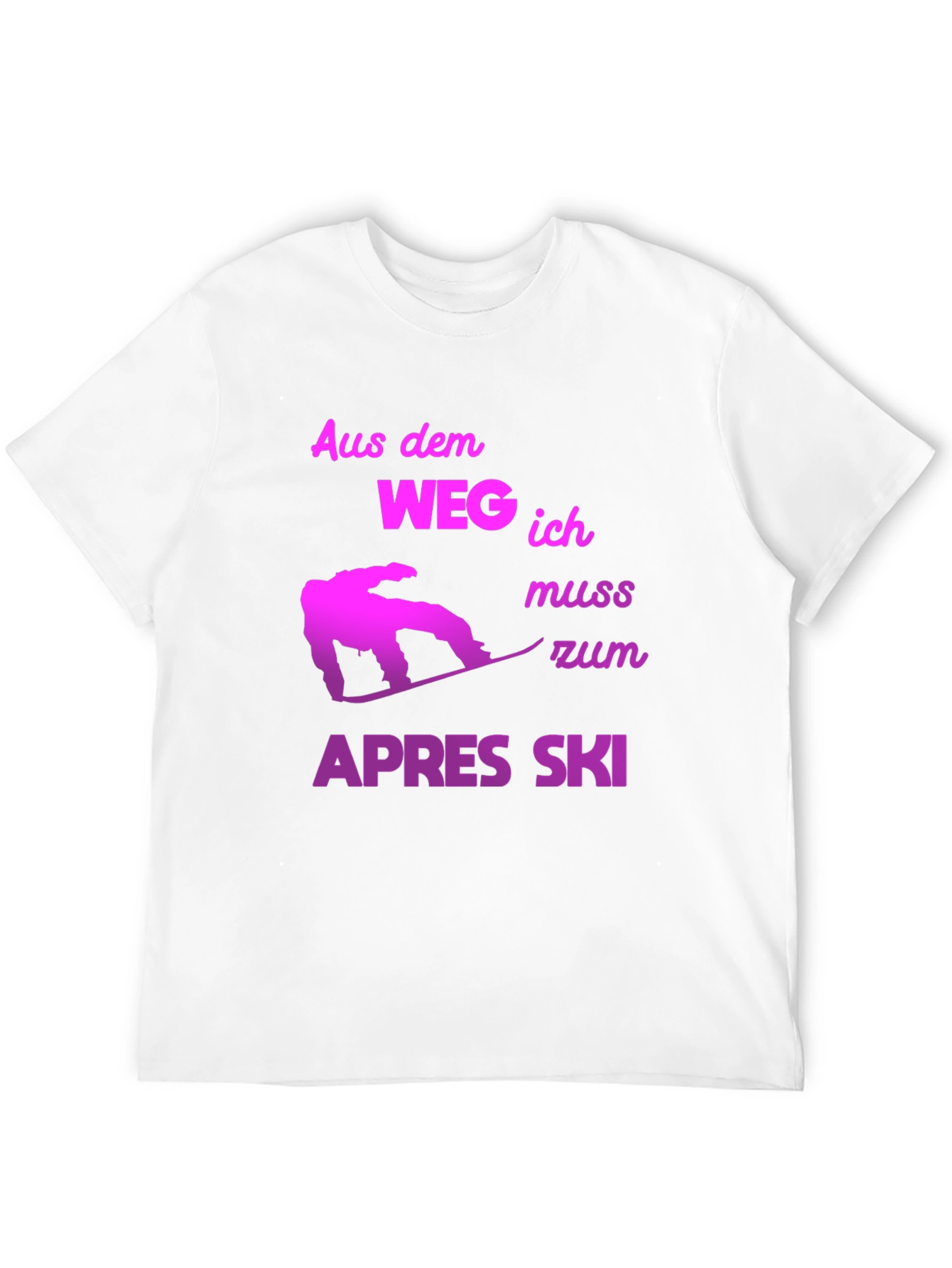 Apres Ski T-Shirt - Snowboarder Design