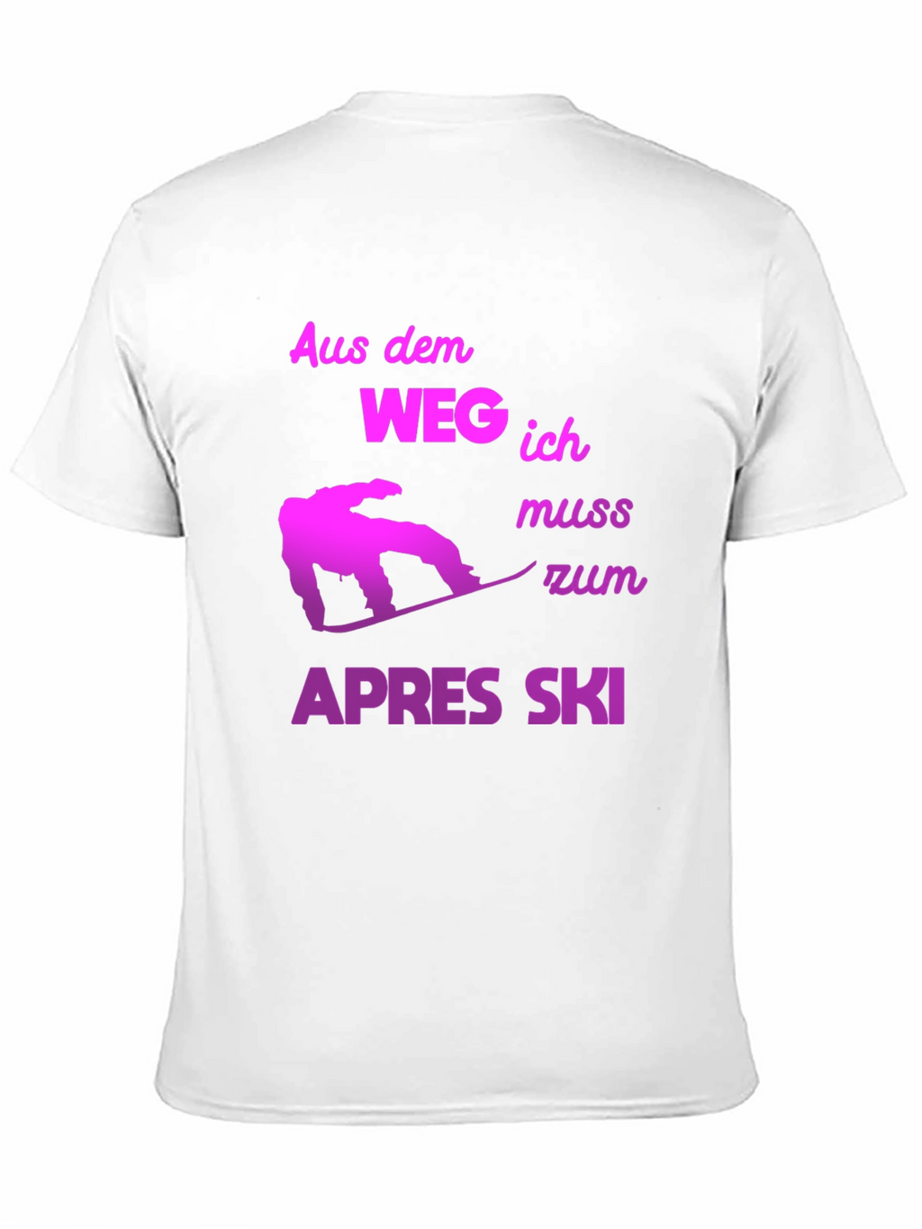 Apres Ski T-Shirt - Snowboarder Design