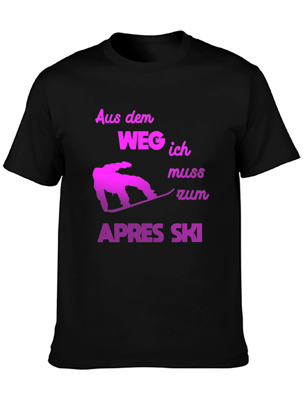 Apres Ski T-Shirt - Snowboarder Design