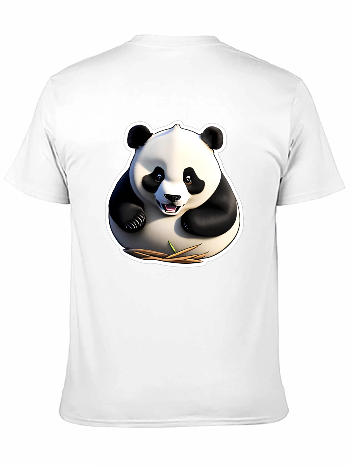 Panda Graphic Tee - Black Cotton Comfort Fit