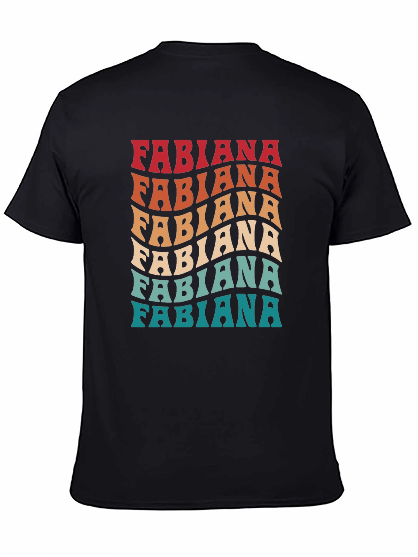 Fabiana Retro T-Shirt - Cool Vintage Wave Design
