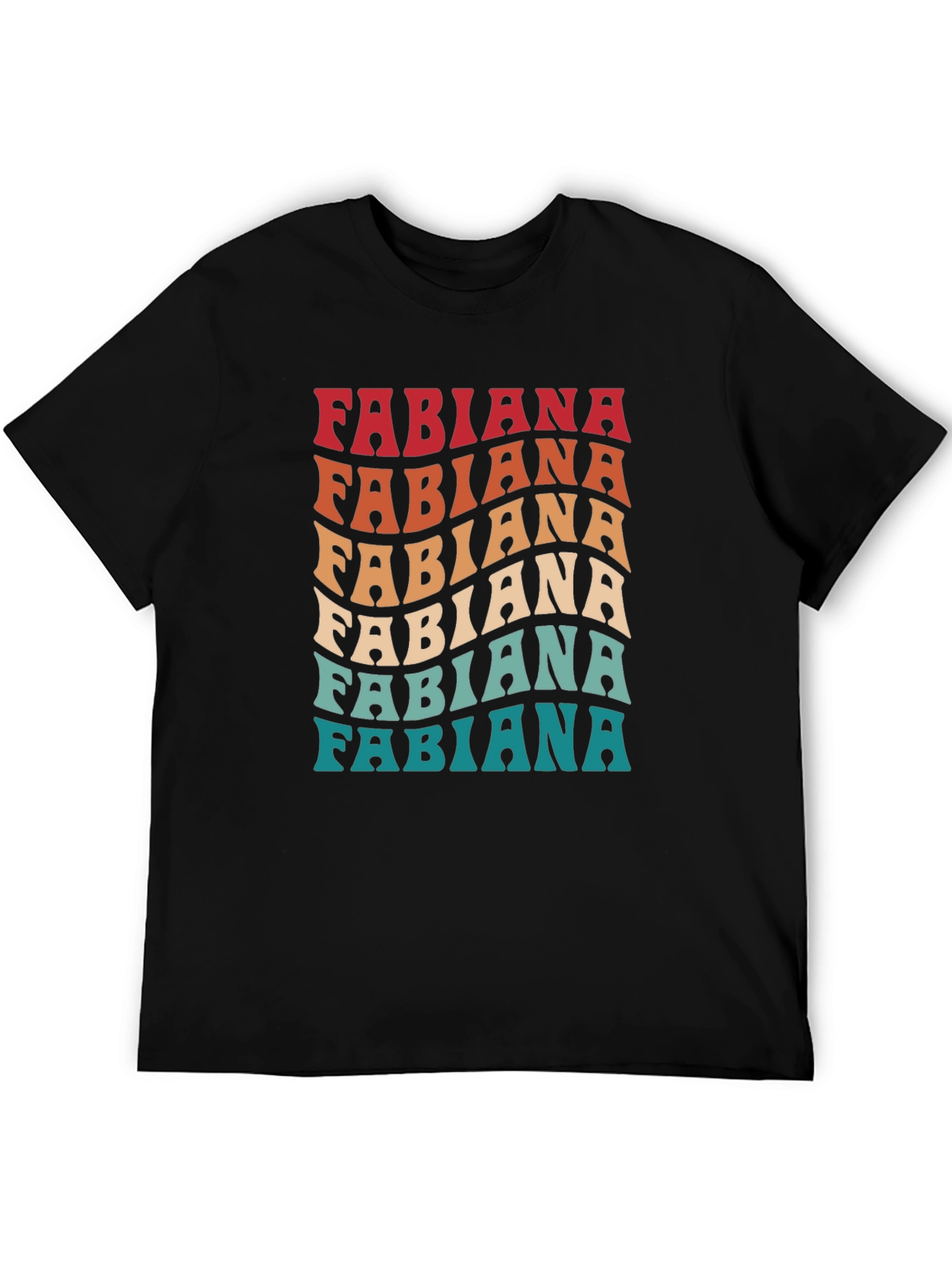 Fabiana Retro T-Shirt - Cool Vintage Wave Design
