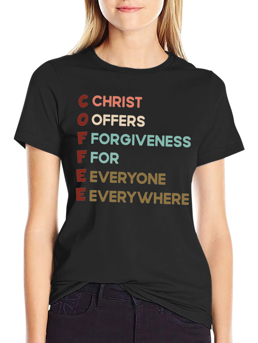 Coffee Christ Offers Forgiveness T-Shirt