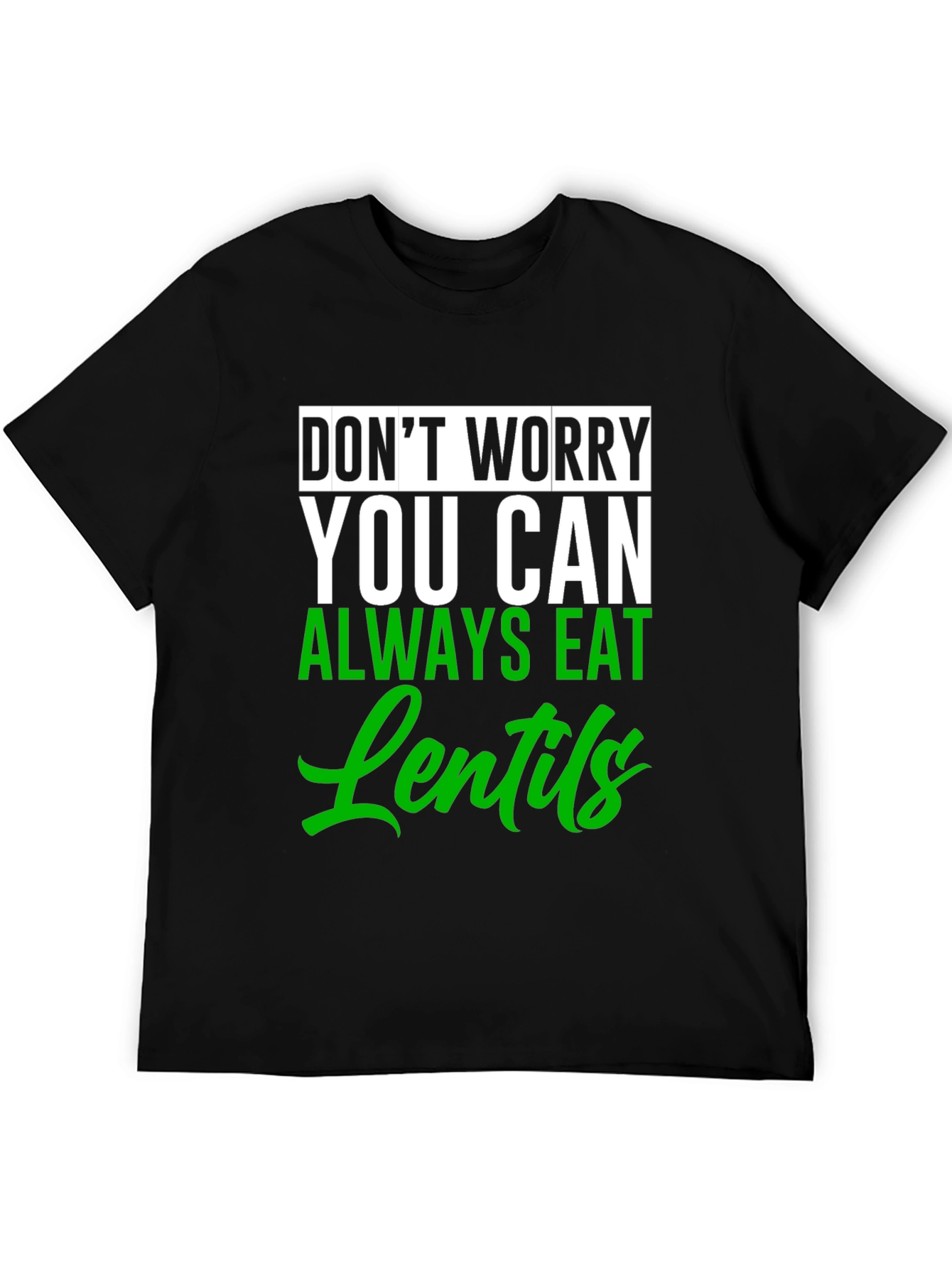 Eat Lentils Graphic Tee - Funny Vegan T-Shirt
