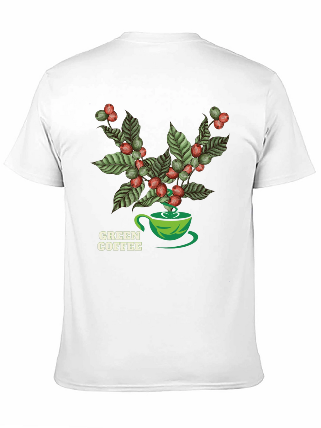 Green Coffee Graphic T-Shirt