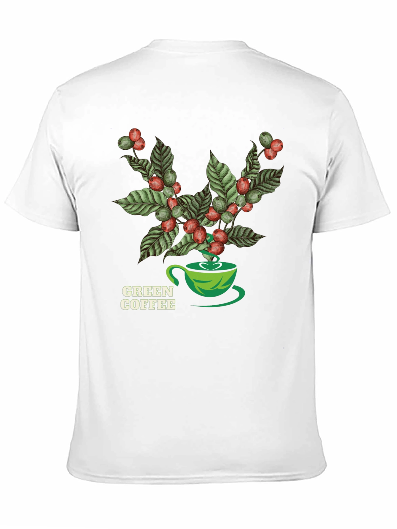 Green Coffee Graphic T-Shirt