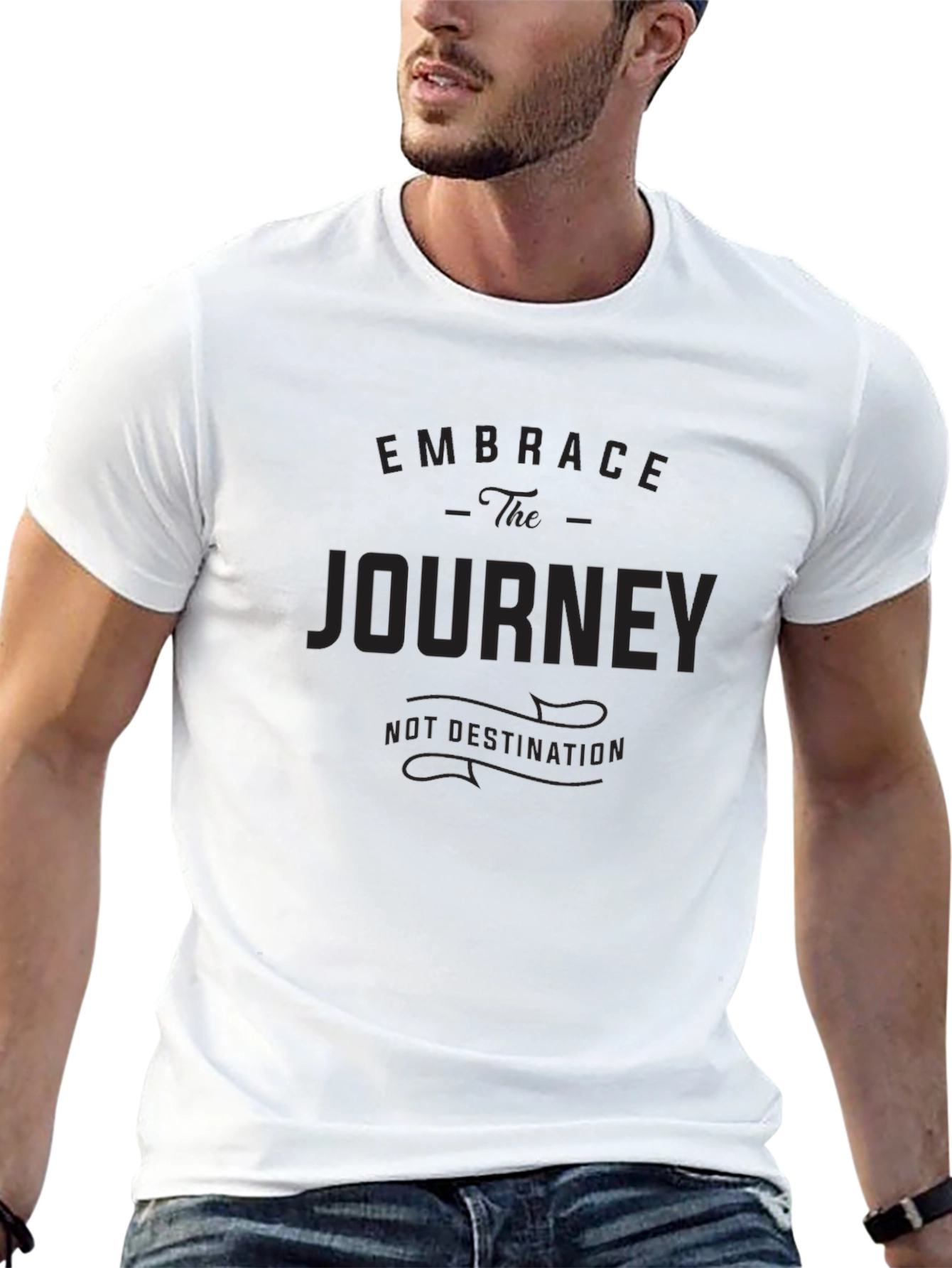 Embrace The Journey Graphic Print T-Shirt