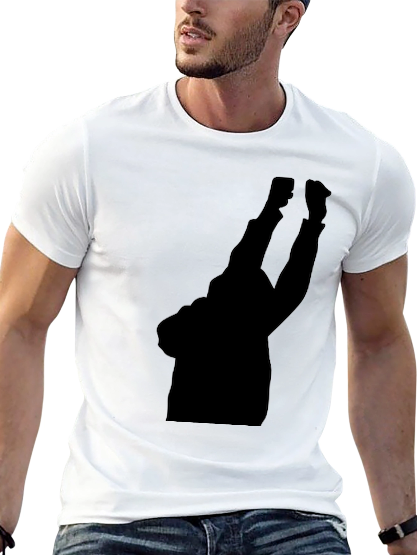 Silhouette Graphic Tee - Black Comfort Fit Shirt