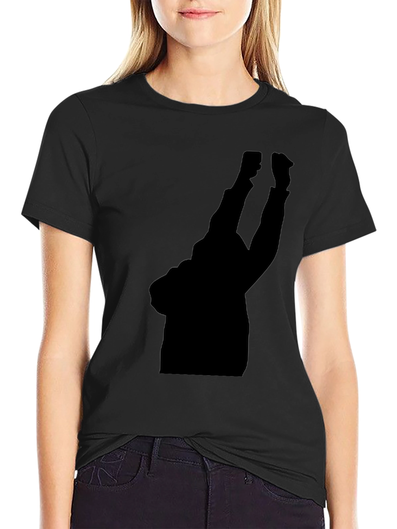 Silhouette Graphic Tee - Black Comfort Fit Shirt