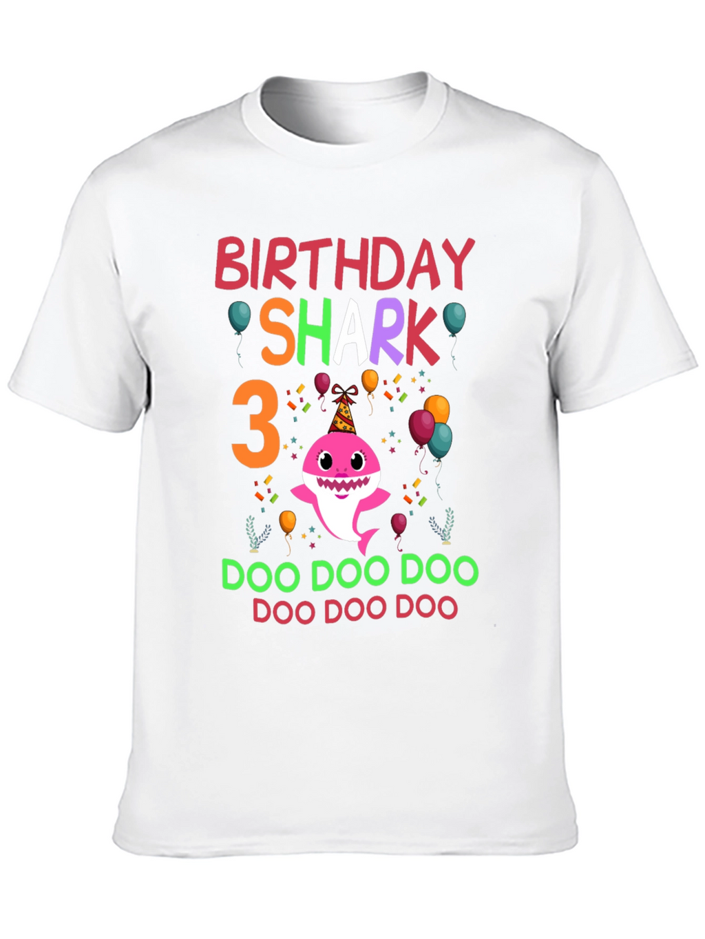 Birthday Shark 3 T-Shirt