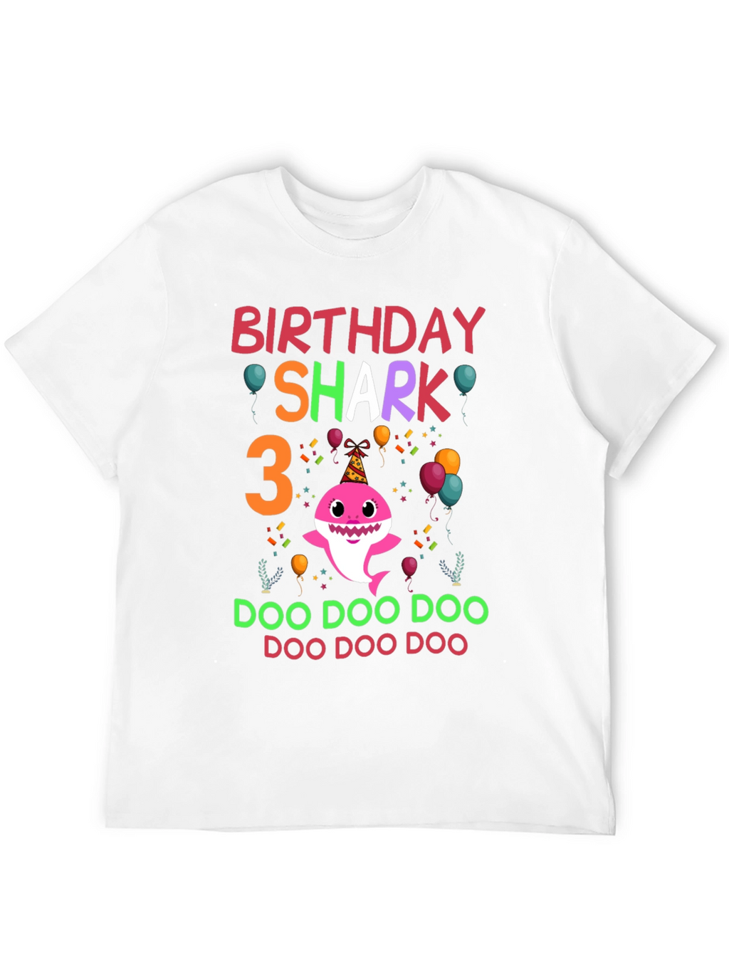 Birthday Shark 3 T-Shirt