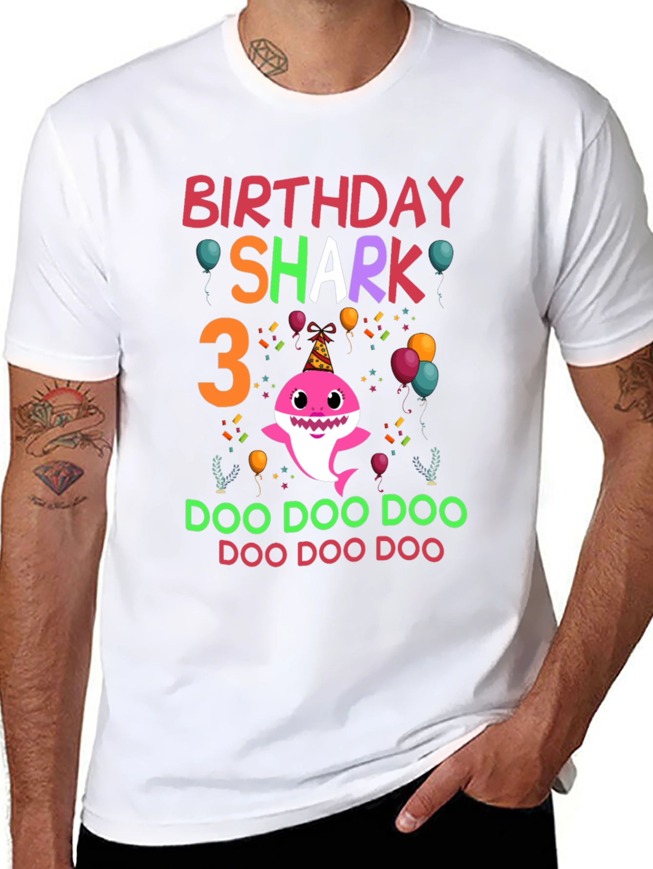 Birthday Shark 3 T-Shirt