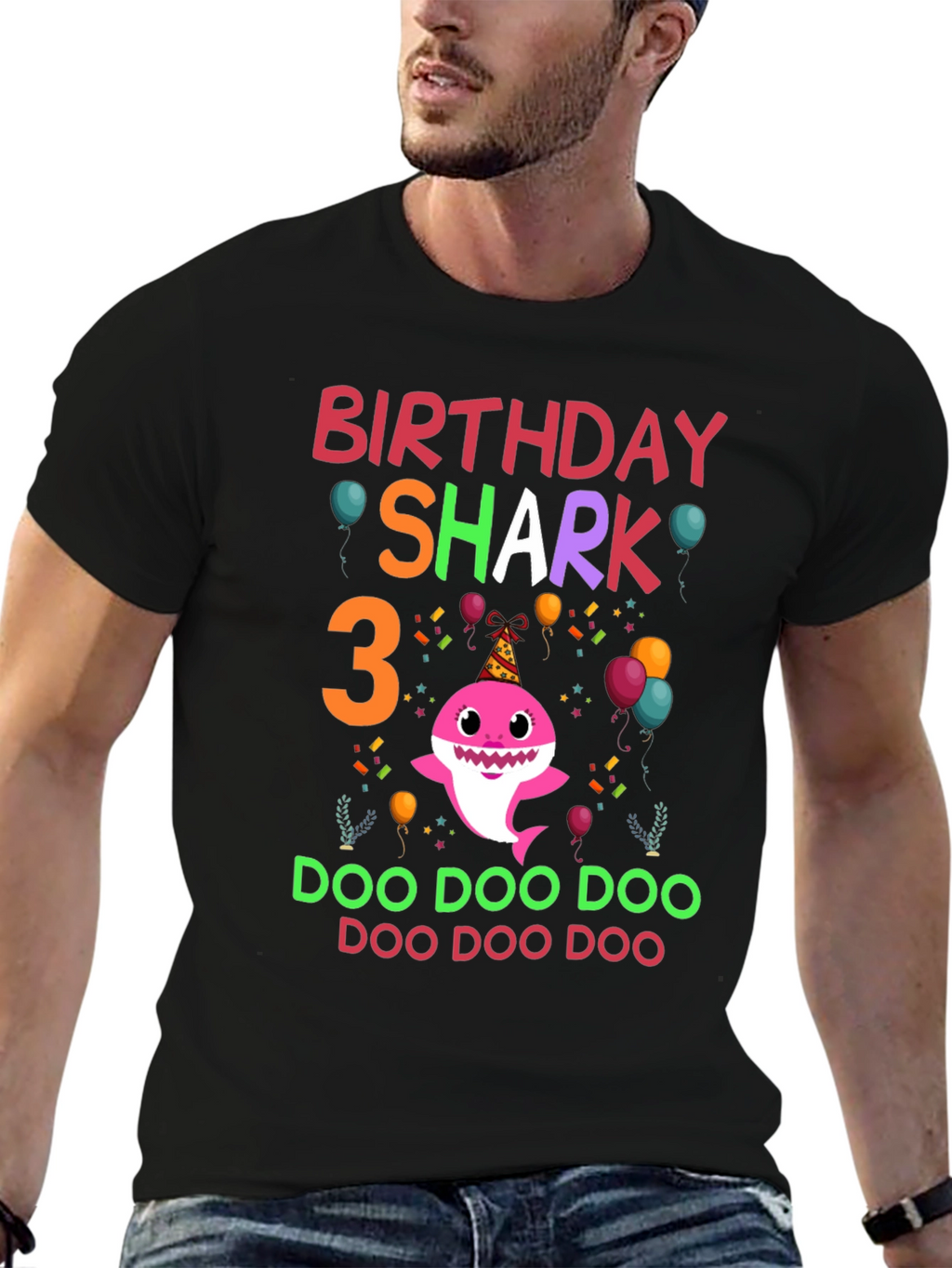 Birthday Shark 3 T-Shirt
