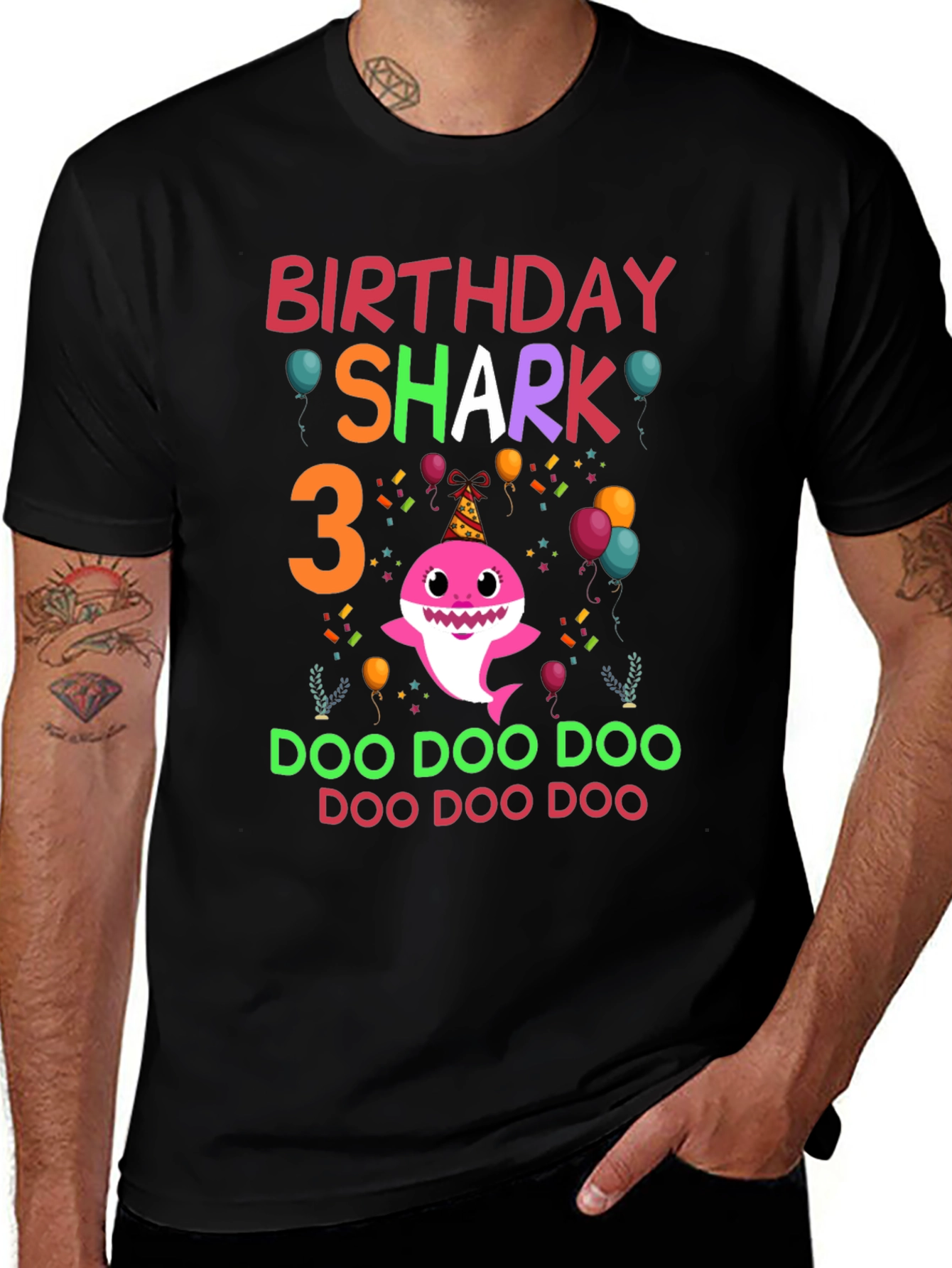 Birthday Shark 3 T-Shirt