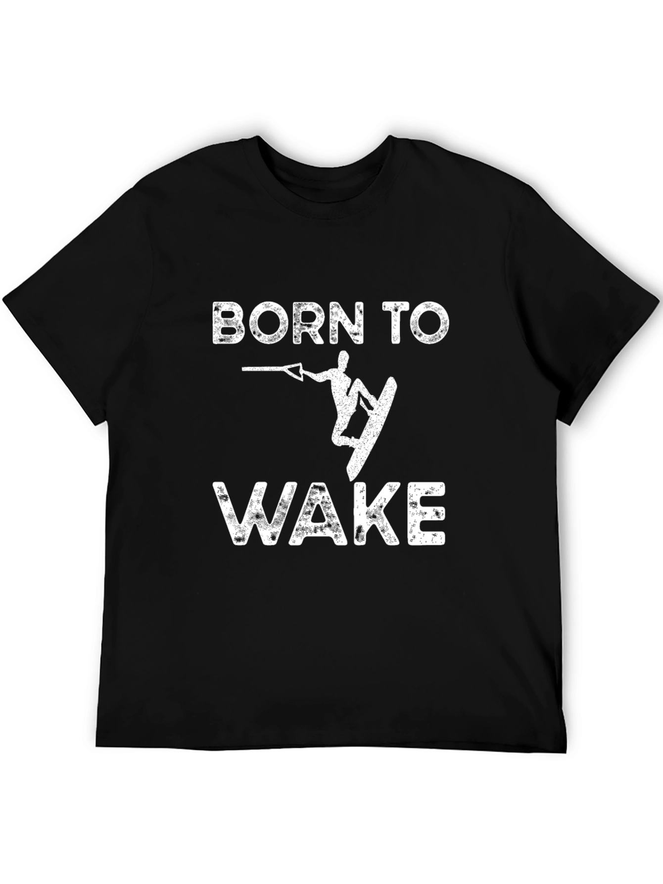 Born to Wake Black Graphic Tee