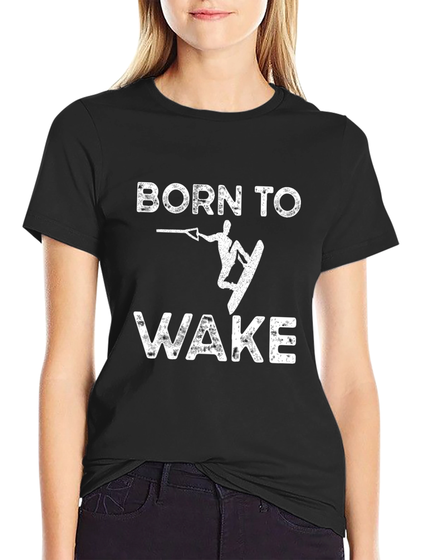 Born to Wake Black Graphic Tee
