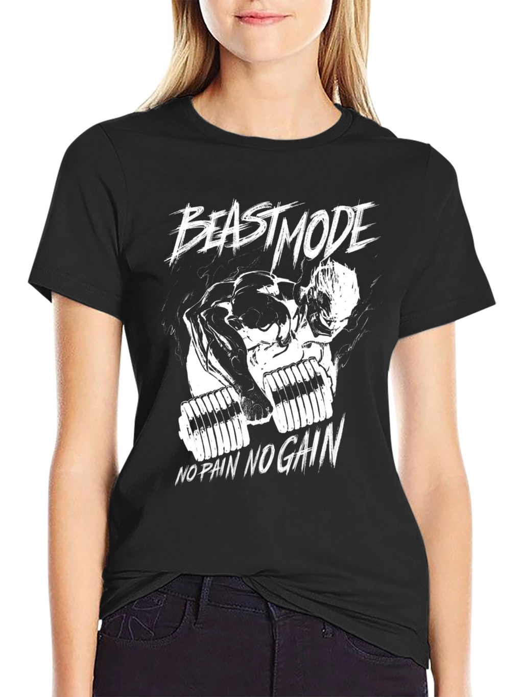 Beast Mode No Pain No Gain Graphic T-Shirt