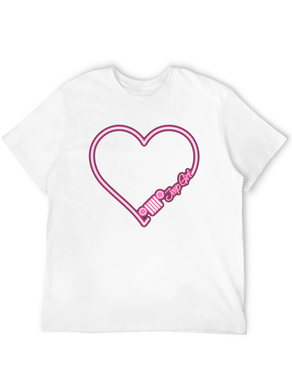 Jeep Girl Heart T-Shirt - Black