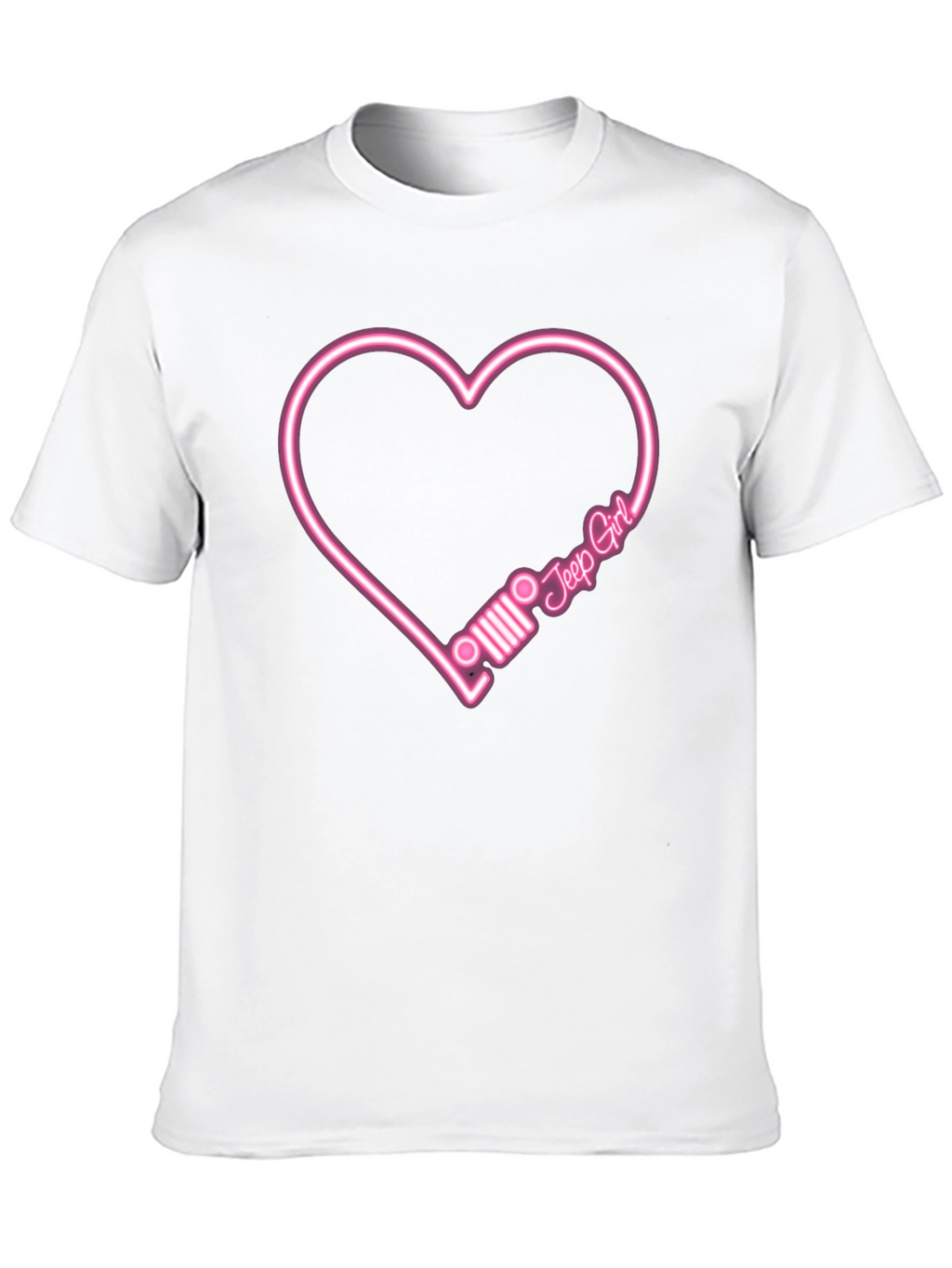Jeep Girl Heart T-Shirt - Black