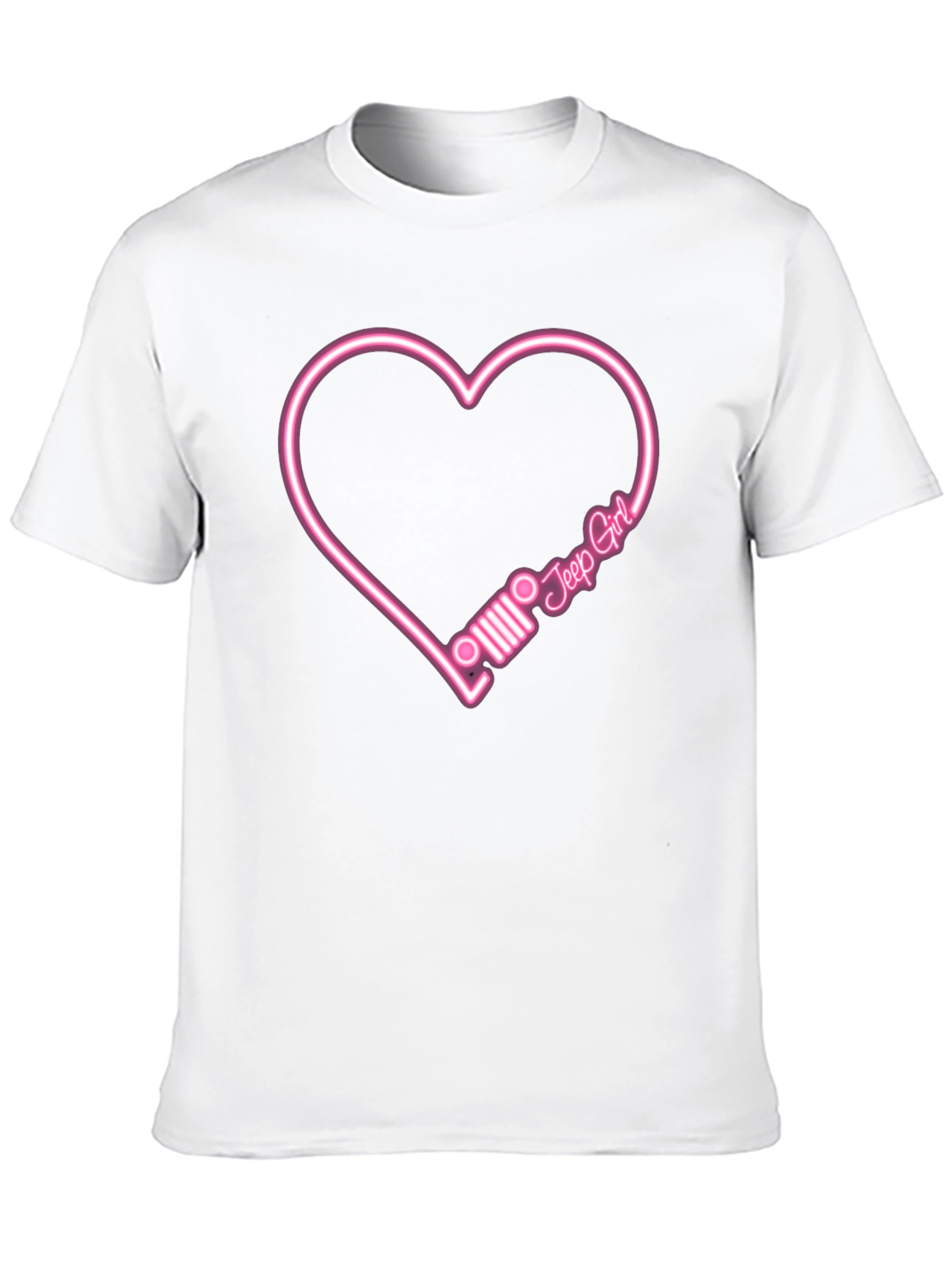 Jeep Girl Heart T-Shirt - Black