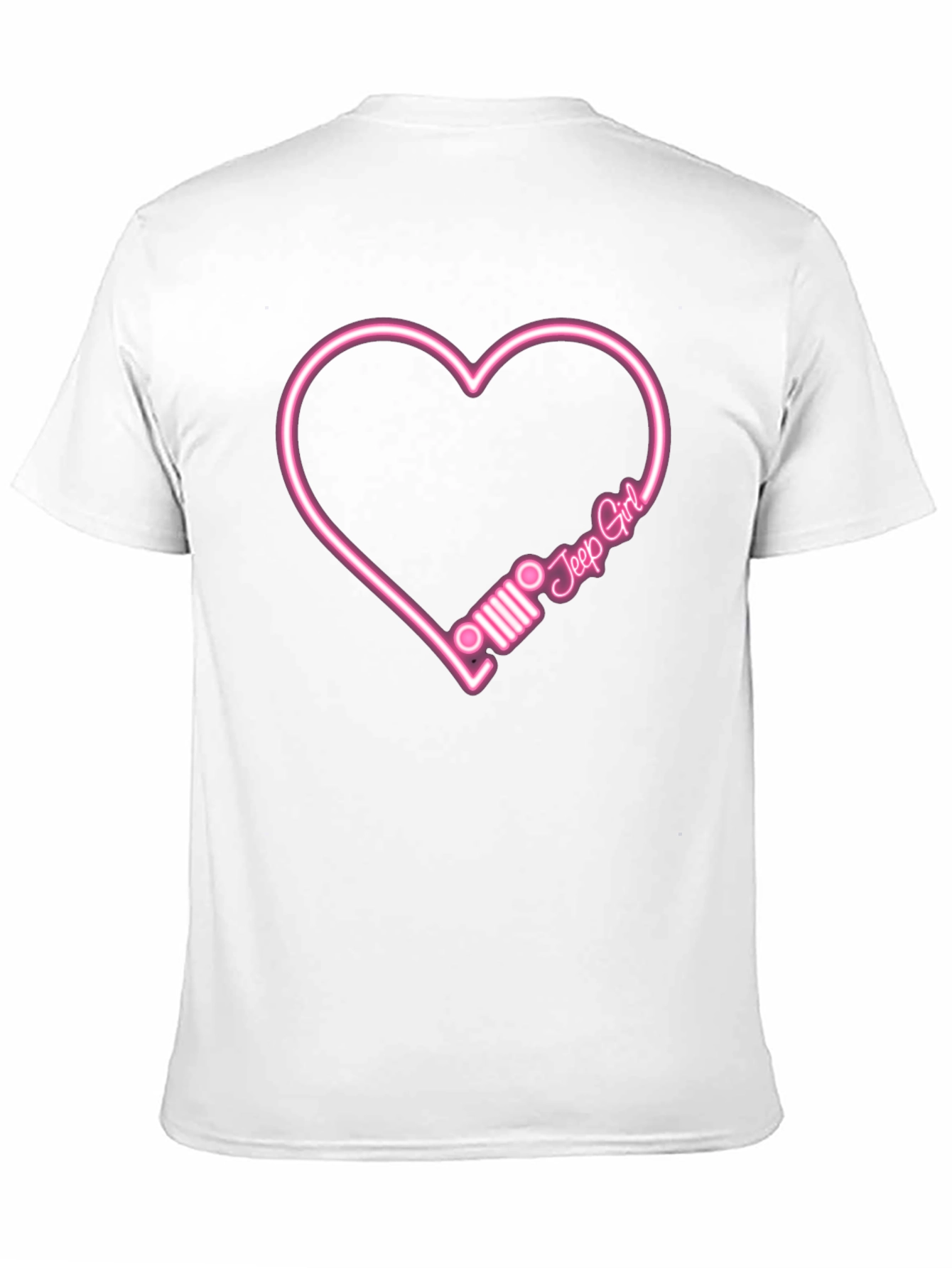 Jeep Girl Heart T-Shirt - Black