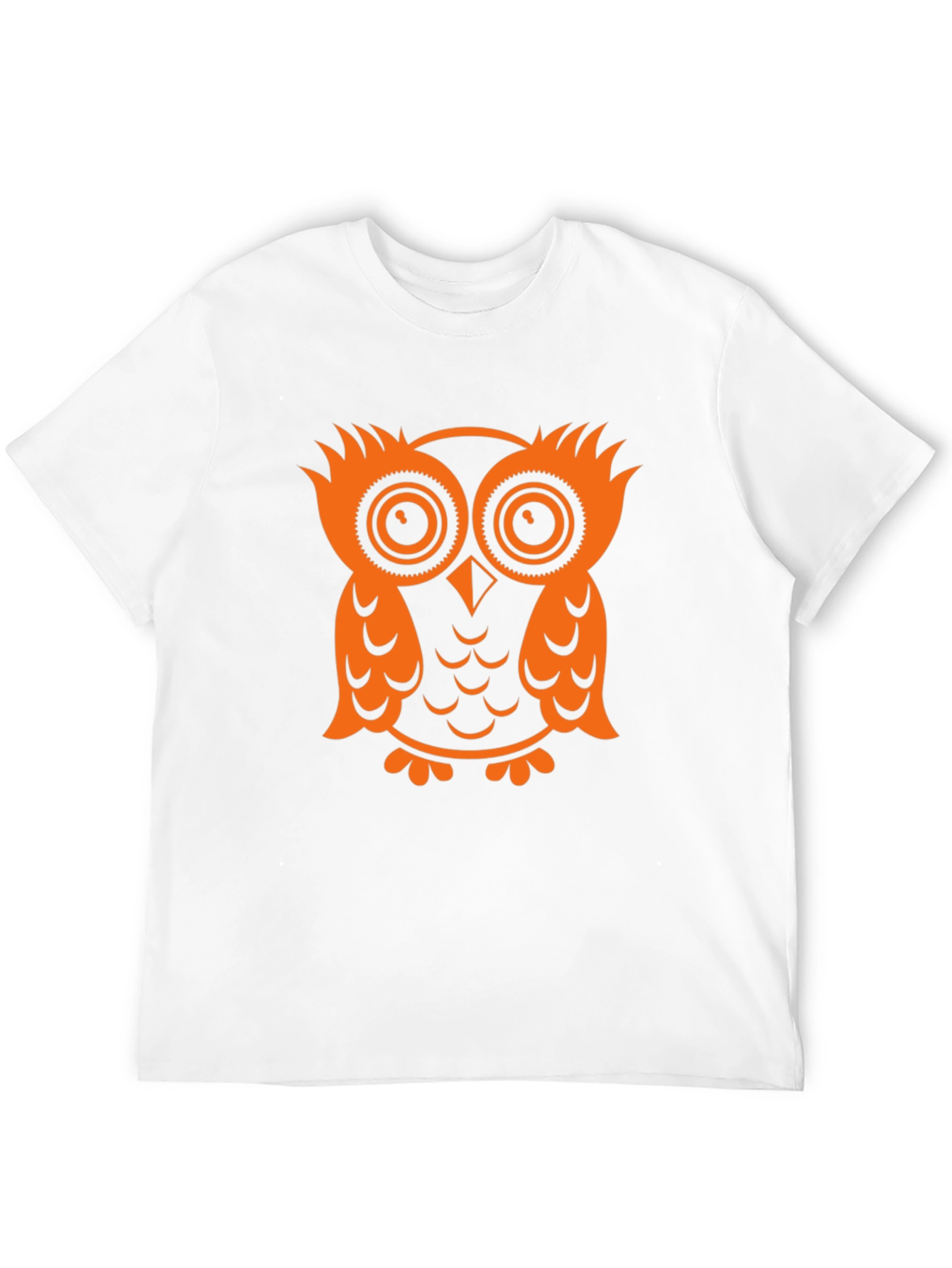 Owl Graphic Tee - Black Cotton T-Shirt