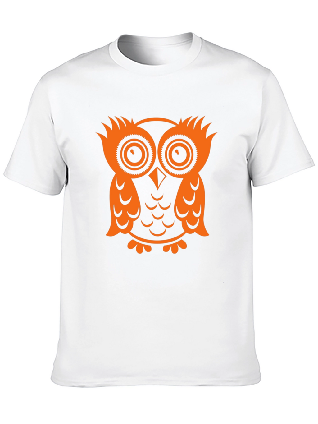 Owl Graphic Tee - Black Cotton T-Shirt