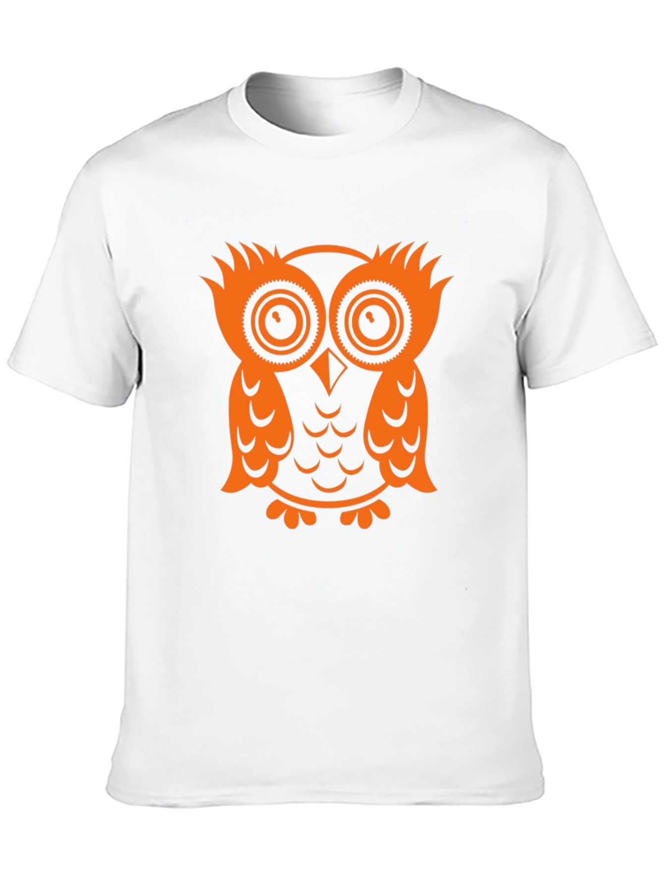 Owl Graphic Tee - Black Cotton T-Shirt