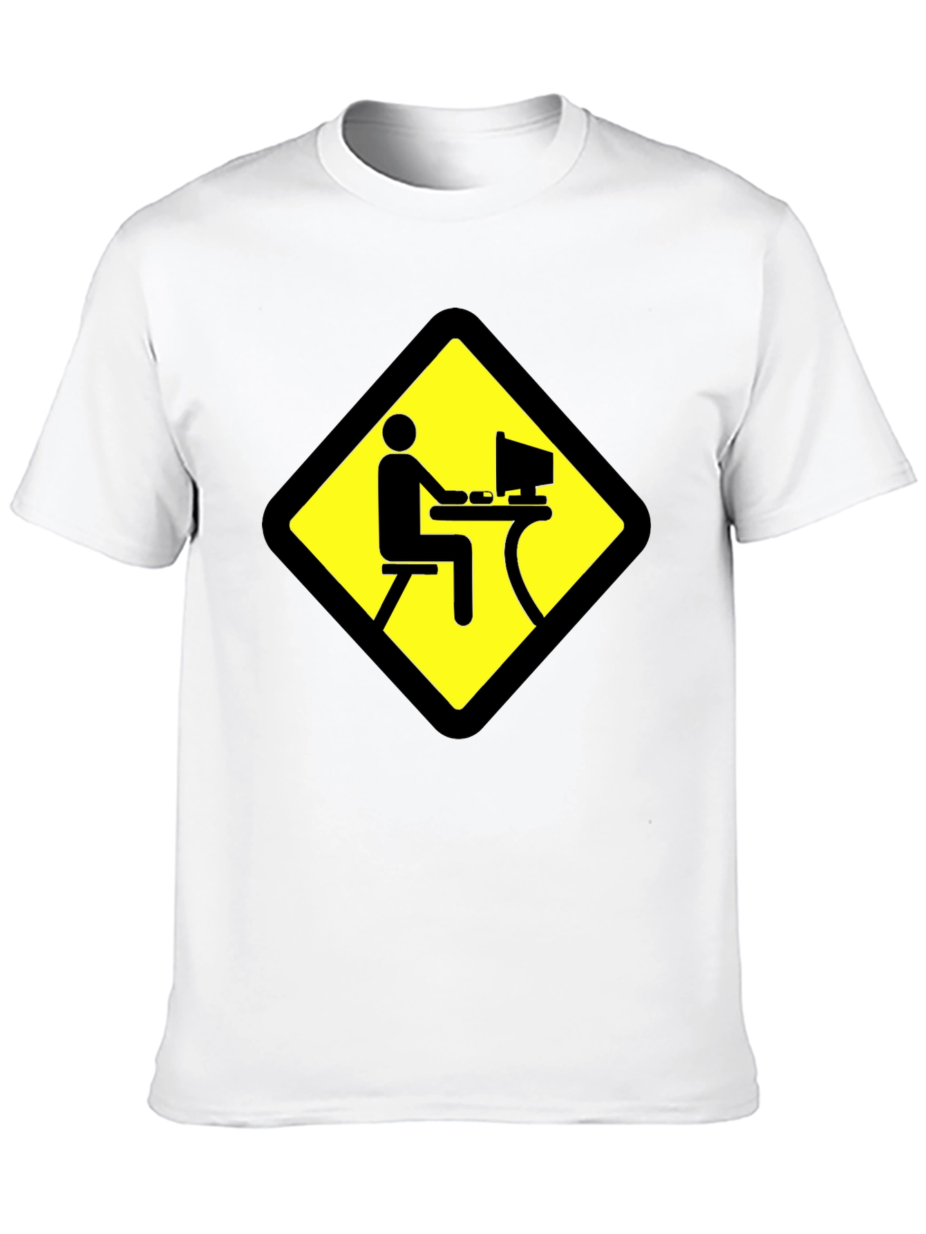 Warning: Gamer Zone - Novelty Graphic T-Shirt