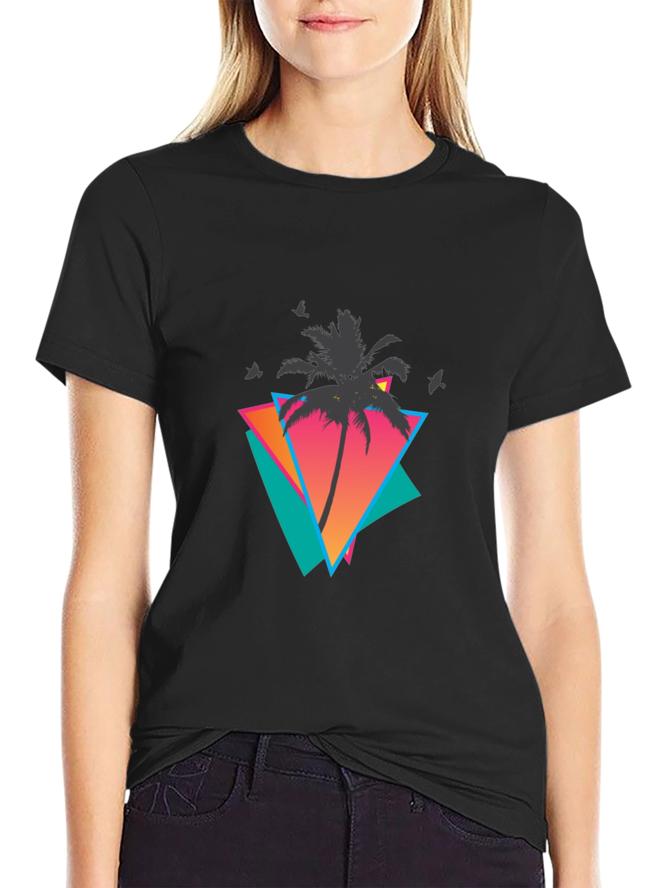 Retro Palm Tree Graphic Tee