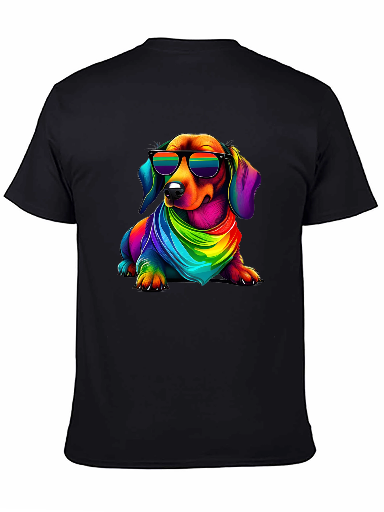 Cool Rainbow Dachshund T-Shirt