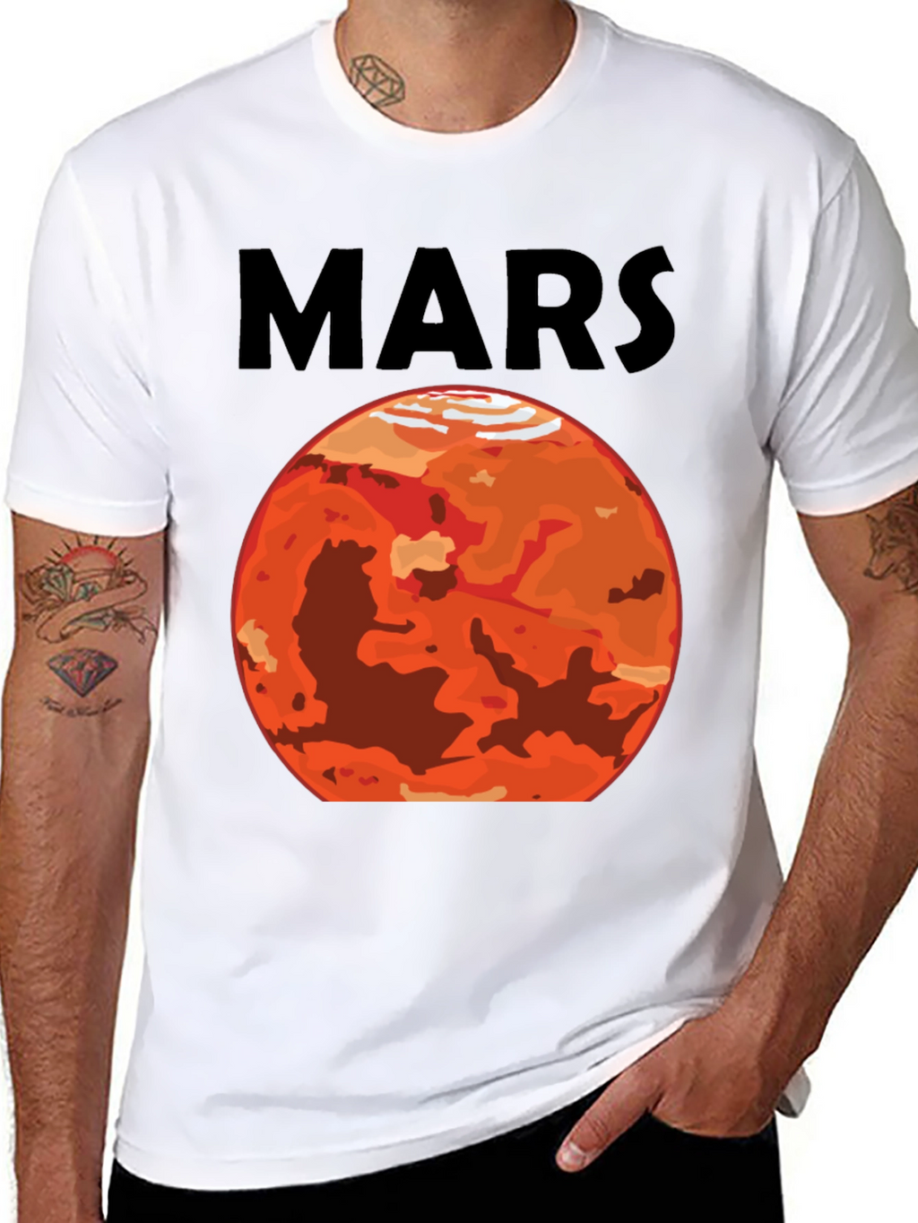 Mars Graphic Tee - Space Theme T-Shirt