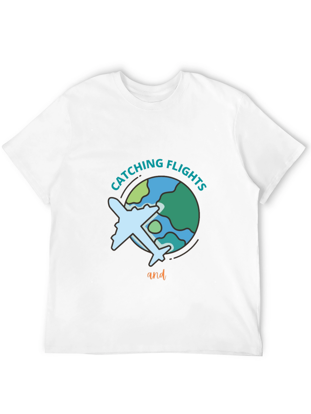 Catching Flights Black Graphic Tee