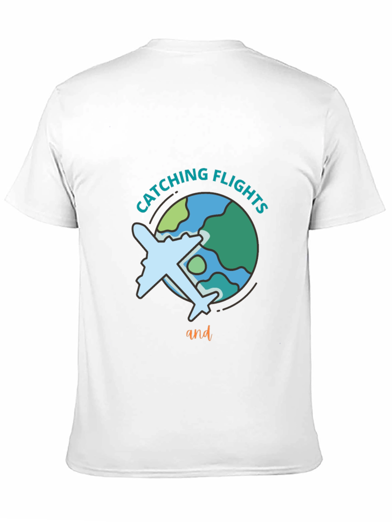 Catching Flights Black Graphic Tee
