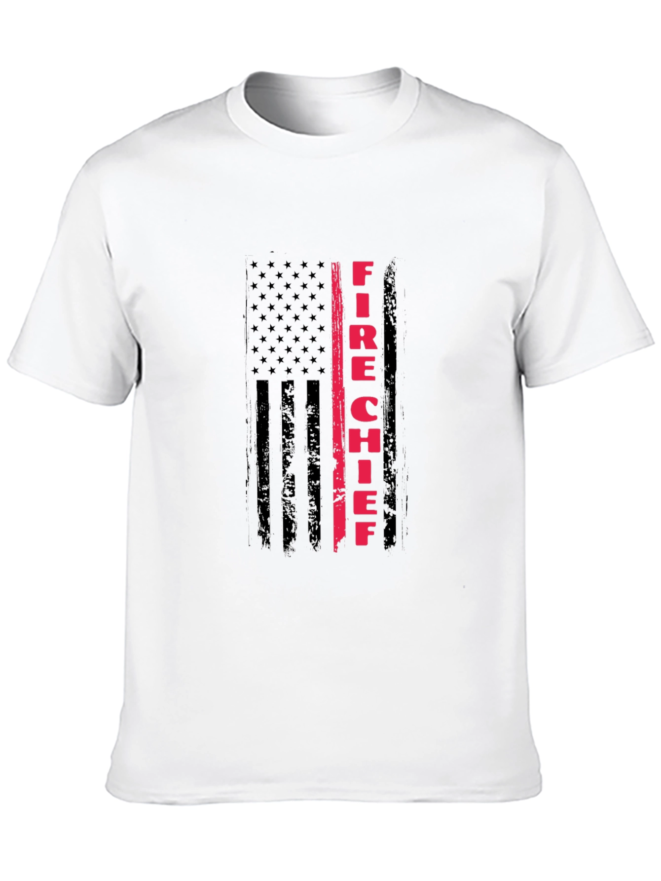 Fire Chief American Flag T-Shirt