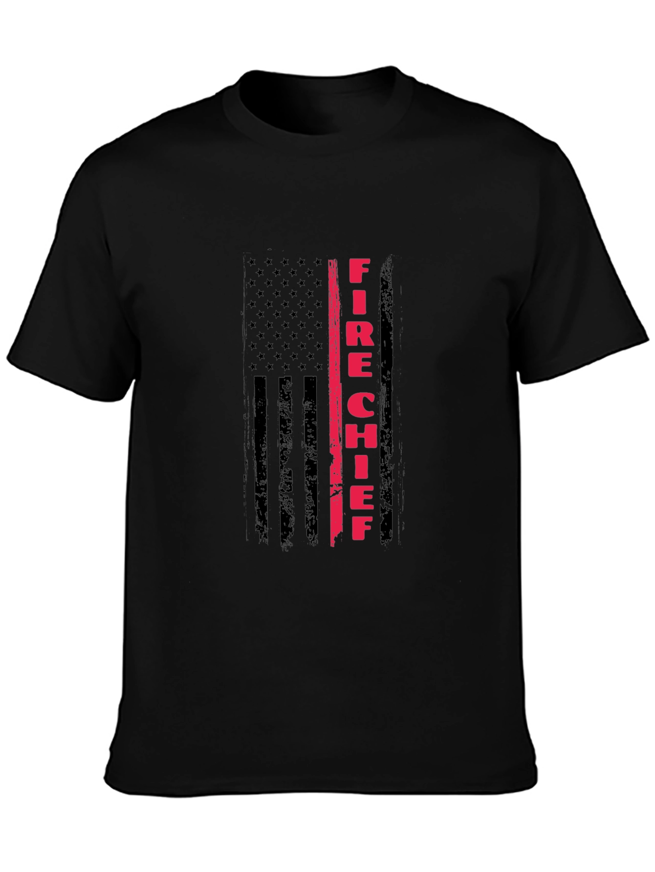Fire Chief American Flag T-Shirt