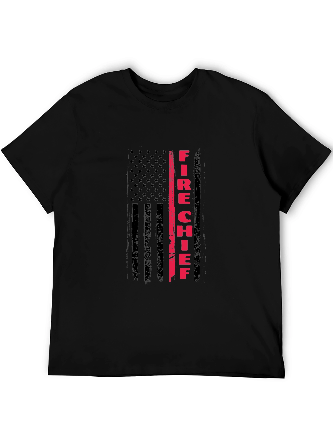 Fire Chief American Flag T-Shirt