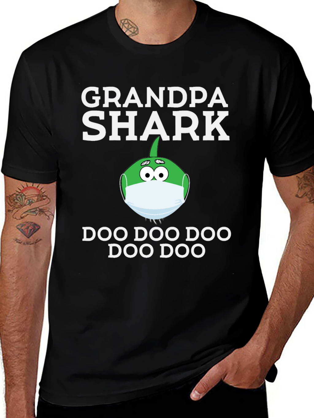 Grandpa Shark Doo Doo Funny T-Shirt