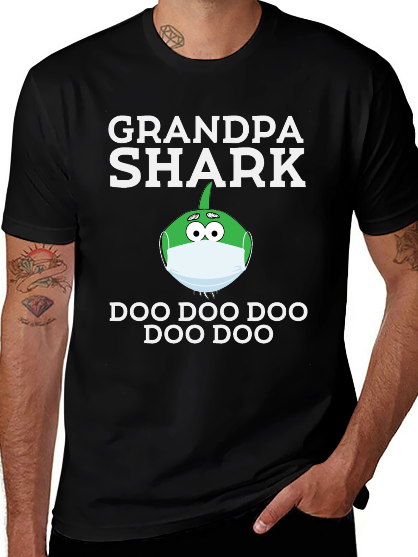 Grandpa Shark Doo Doo Funny T-Shirt