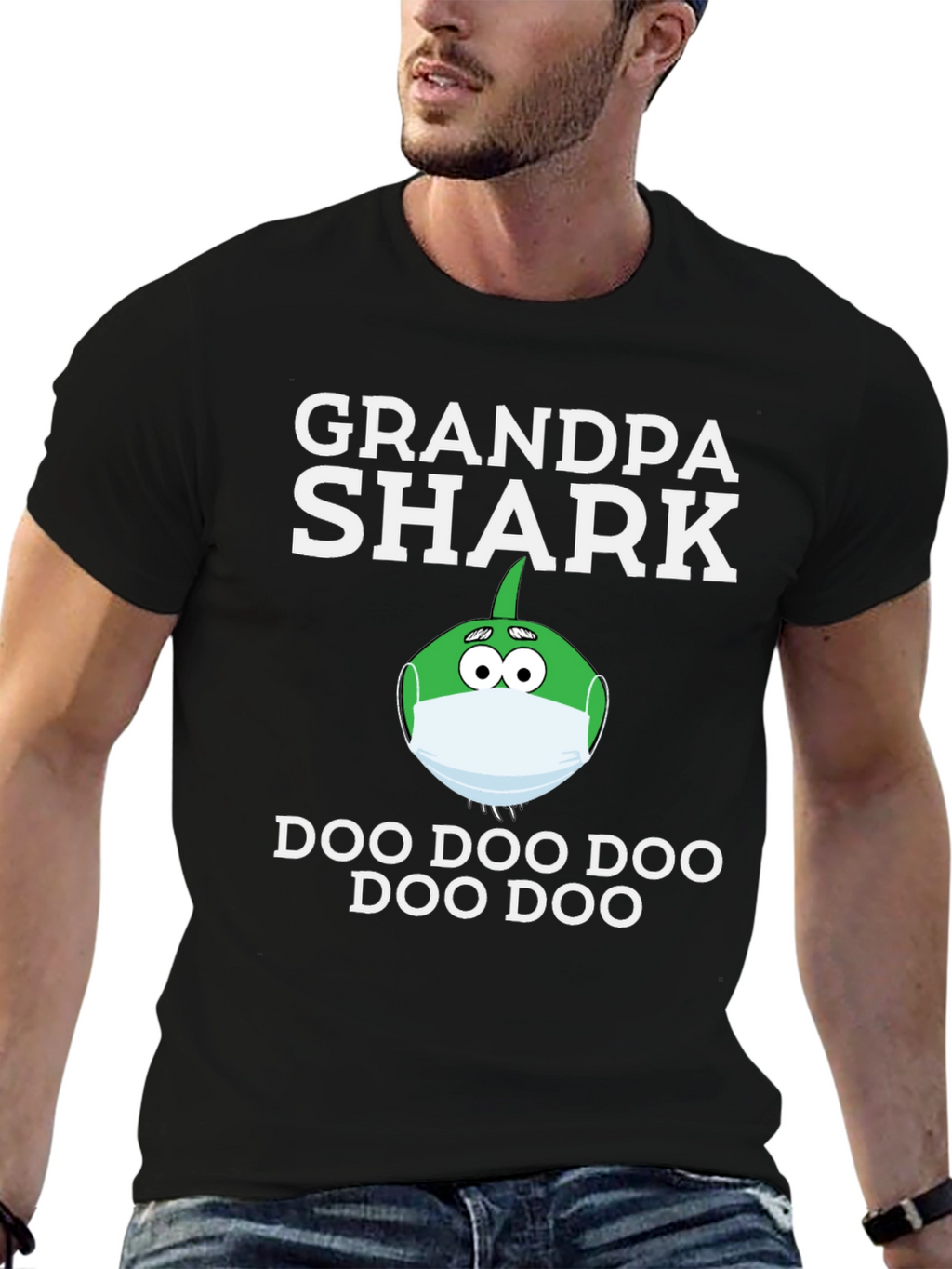 Grandpa Shark Doo Doo Funny T-Shirt