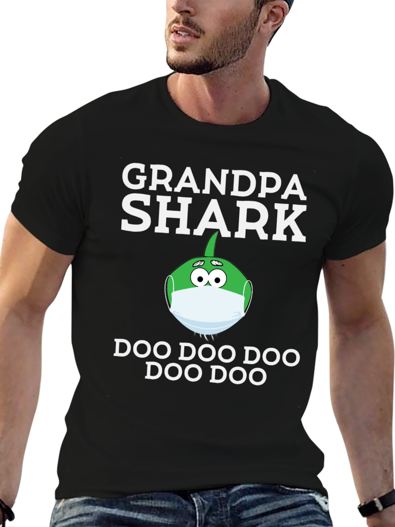 Grandpa Shark Doo Doo Funny T-Shirt