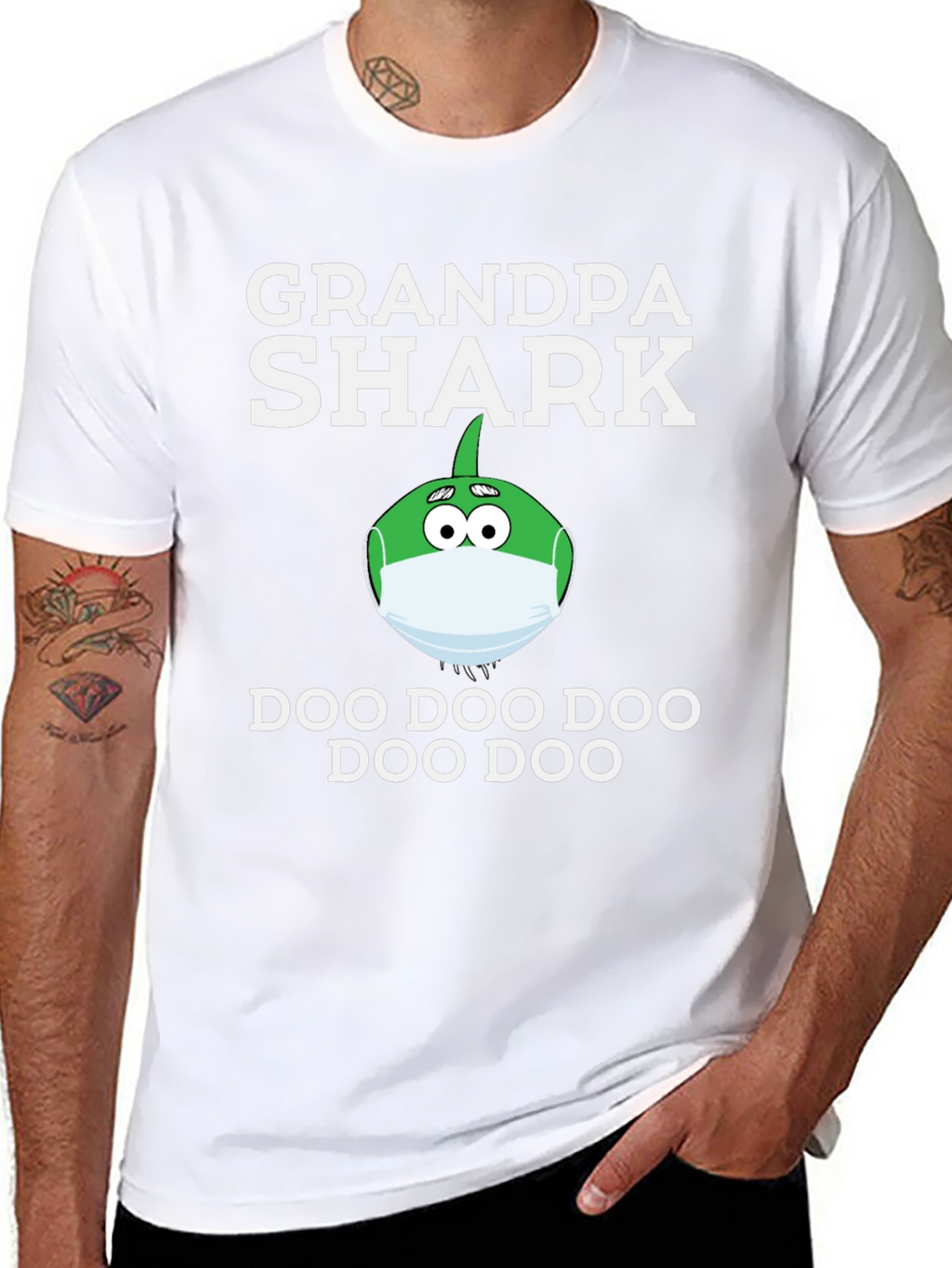 Grandpa Shark Doo Doo Funny T-Shirt