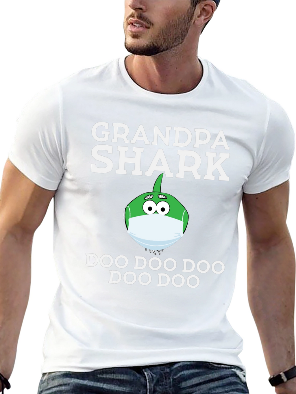 Grandpa Shark Doo Doo Funny T-Shirt