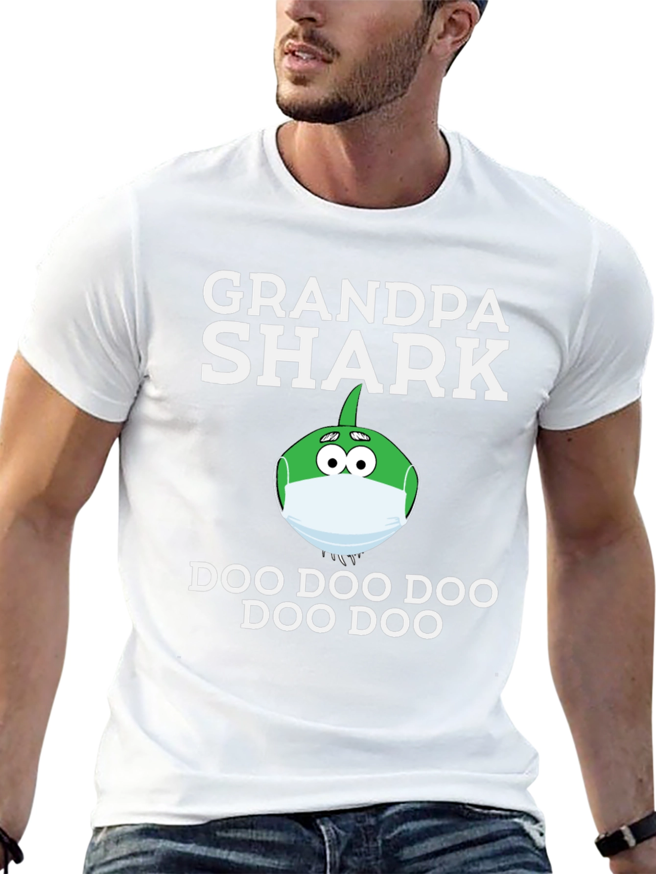 Grandpa Shark Doo Doo Funny T-Shirt