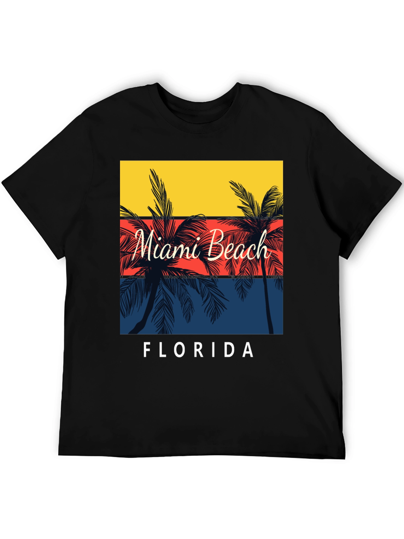 Miami Beach Florida Palm Tree T-Shirt