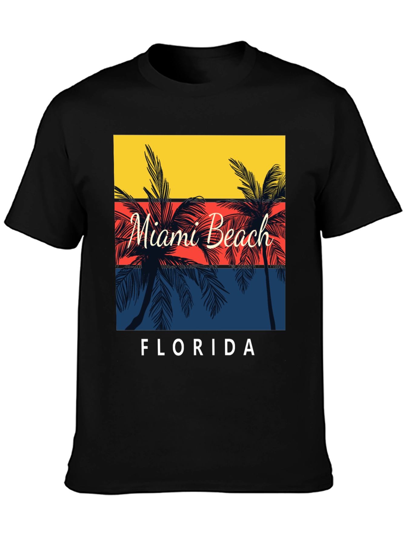 Miami Beach Florida Palm Tree T-Shirt