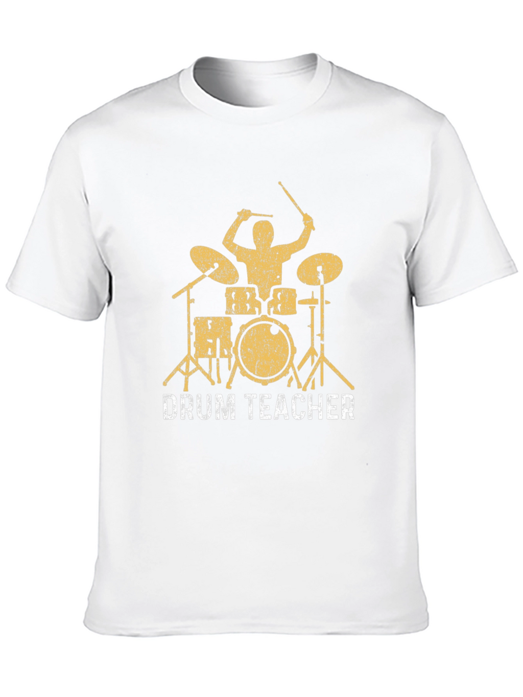 Drum Teacher Graphic Tee - Black Cotton T-Shirt