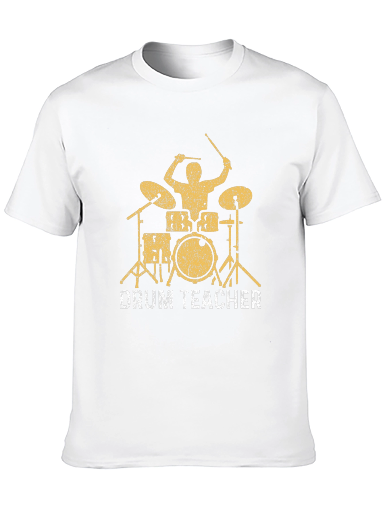 Drum Teacher Graphic Tee - Black Cotton T-Shirt