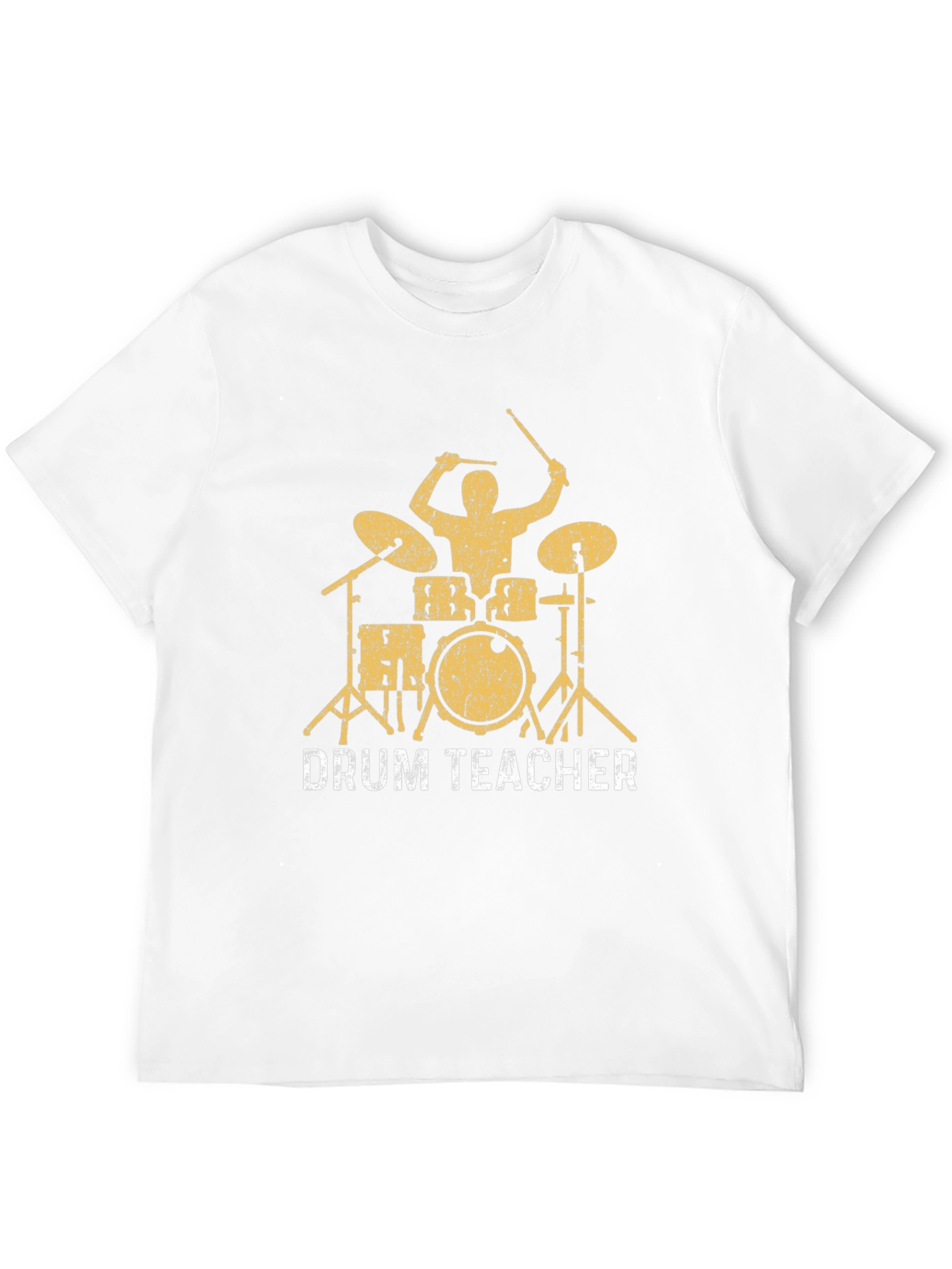 Drum Teacher Graphic Tee - Black Cotton T-Shirt